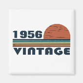 パーソナライズされたヴィンテージ65歳の誕生日プレゼント マグネット (正面)