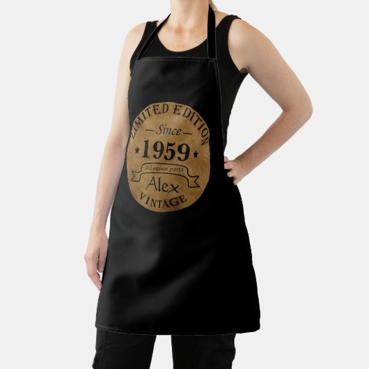 パーソナライズされたヴィンテージ65th誕生日パーティギフト エプロン (インサイチュ)