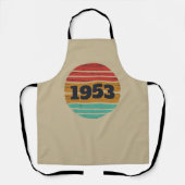 パーソナライズされたヴィンテージ70歳の誕生日 エプロン (正面)