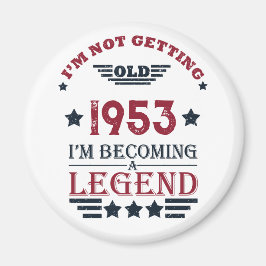 パーソナライズされたヴィンテージ70歳の誕生日 マグネット