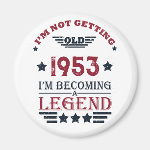 パーソナライズされたヴィンテージ70歳の誕生日 マグネット