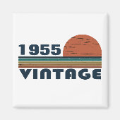 パーソナライズされたヴィンテージ70歳の誕生日 マグネット (正面)