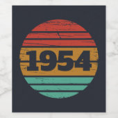 パーソナライズされたヴィンテージ70歳の誕生日 ワインラベル (シングルラベル)