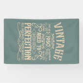 パーソナライズされたヴィンテージ75歳の誕生日ウイスキーのテーマ 横断幕 (横)