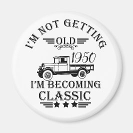 パーソナライズされたヴィンテージ75歳の誕生日プレゼント マグネット