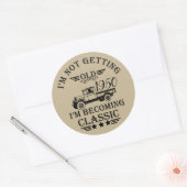 パーソナライズされたヴィンテージ75歳の誕生日プレゼント ラウンドシール (封筒)