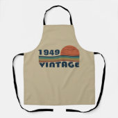 パーソナライズされたヴィンテージ75歳の誕生日 エプロン (正面)