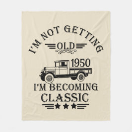 パーソナライズされたヴィンテージ75歳の誕生日 フリースブランケット