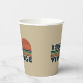 パーソナライズされたヴィンテージ75歳の誕生日 紙コップ (左)