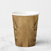 パーソナライズされたヴィンテージ75th誕生日パーティー 紙コップ (左)