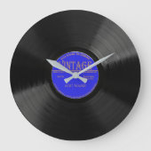 パーソナライズされたヴィンテージ78壁時計の記録 ラージ壁時計 (正面)