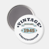 パーソナライズされたヴィンテージ85歳の誕生日パーティー マグネット (正面/裏面)