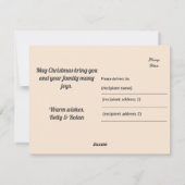 パーソナライズされたヴィンテージ シーズンカード (裏面)