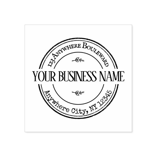 パーソナライズされたヴィンテージ ラバースタンプ (インプリント)