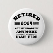 パーソナライズされたヴィンテージ 缶バッジ (正面)