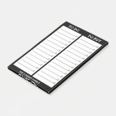 パーソナライズされた一覧 – 行う、行う買 – 黒 ポストイット (アングル)