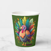 パーソナライズされた七面鳥のタンブラー 紙コップ (正面)