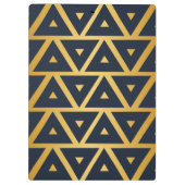 パーソナライズされた三角形の幾何学的パターン クリップボード (裏面)