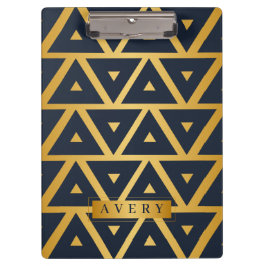 パーソナライズされた三角形の幾何学的パターン クリップボード