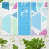 パーソナライズされた三角形カラフル皿タオル キッチンタオル (折り畳み)