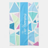 パーソナライズされた三角形カラフル皿タオル キッチンタオル (縦)
