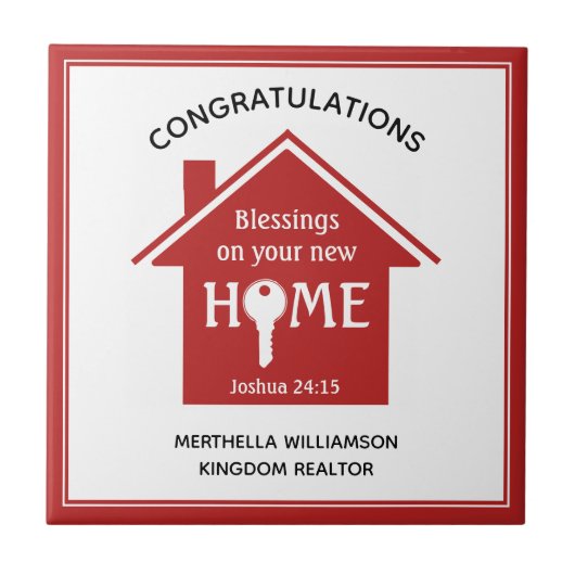 パーソナライズされた不動産仲介業者からクライアントへの新しいホーム タイル (正面)