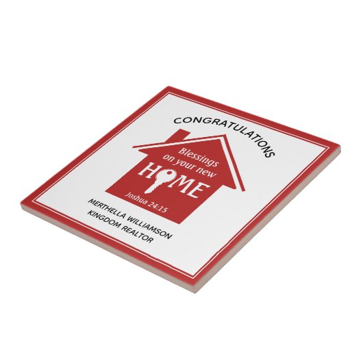 パーソナライズされた不動産仲介業者からクライアントへの新しいホーム タイル (側面)