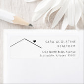 パーソナライズされた不動産仲介業者差出人住所ラベル ラベル (インサイチュ)