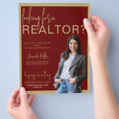 パーソナライズされた不動産仲介業者QRコードエステ実在ートマーケティング チラシ (手)