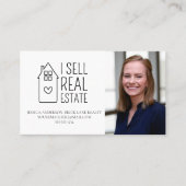 パーソナライズされた不動産写真を実在売る 名刺 (正面)