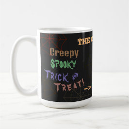 パーソナライズされた不気味ハロウィーン コーヒーマグカップ