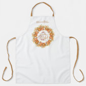 パーソナライズされた与え感謝していリースエプロン エプロン (正面)