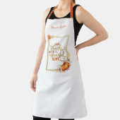 パーソナライズされた与え感謝してい製パンプキンフレームエプロン エプロン (インサイチュ)