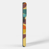 パーソナライズされた世紀半モダン期イエローオレンジ金ゴールド Case-Mate iPhoneケース (裏面 / 右)