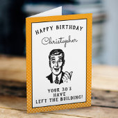 パーソナライズされた丘の上の40歳の誕生日おもしろい カード