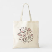 パーソナライズされた中国の食インクスケッチトートバッグ トートバッグ (裏面)