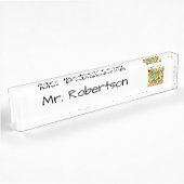 「パーソナライズされた乗算チャート」 デスクネームプレート