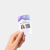 パーソナライズされた予防接種ID写真QRコード バッジ (手持ち)