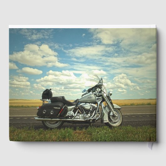 パーソナライズされた二輪車記念 ゲストブック (裏面)