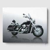 パーソナライズされた二輪車記念 ゲストブック (裏面)