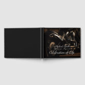 パーソナライズされた二輪車記念 ゲストブック (全面)