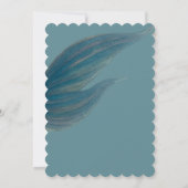 パーソナライズされた人魚の花嫁お別れパーティーの招待状 招待状 (裏面)