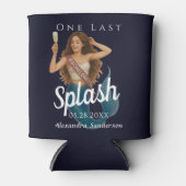 パーソナライズされた人魚の花嫁お別れビーチ 缶クーラー (正面)