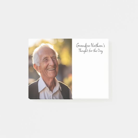 パーソナライズされた今日のひとりごとノート ポストイット (正面)