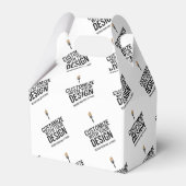 パーソナライズされた企業ブランドのカスタムミニマリスト フェイバーボックス (正面サイド)