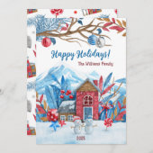 パーソナライズされた休日カード シーズンカード (正面/裏面)