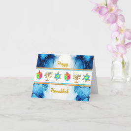 パーソナライズされた休日ハッピーハヌカーGREETINGカード カード
