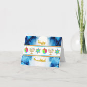 パーソナライズされた休日ハッピーハヌカーGREETINGカード カード (正面)