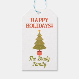 パーソナライズされた休日プレゼントラベル ギフトタグ