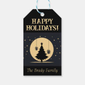 パーソナライズされた休日プレゼントラベル ギフトタグ (裏面)